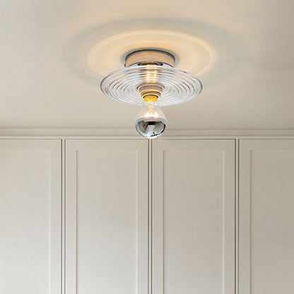 Moderne Wellen-Deckenleuchte – Elegante Glasleuchte für Wohn- oder Schlafzimmer