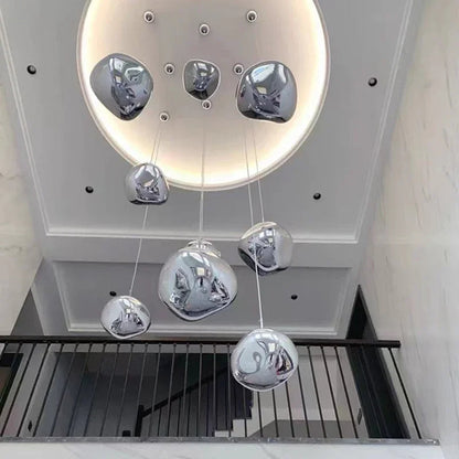 Designer Glaspendelleuchte – Mehrflammige Hängeleuchte im Cluster-Look für Wohnzimmer & Esszimmer