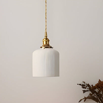 HarmonyGlow Light - Vintage-Keramik-Glas-Pendelleuchte