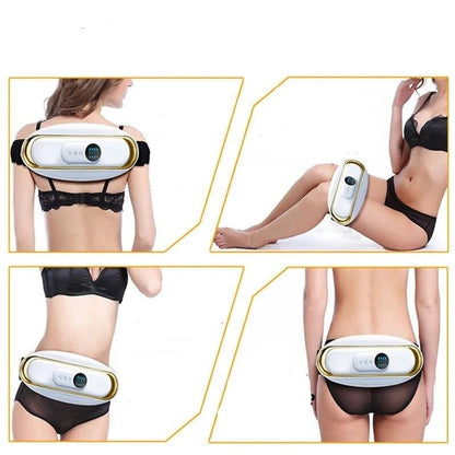 Slimming Belt Elektrischer Abnehm- und Massagegürtel – USB-aufladbarer Vibrations- & Wärmegürtel zur Fettverbrennung, Körperstraffung & Muskelentspannung