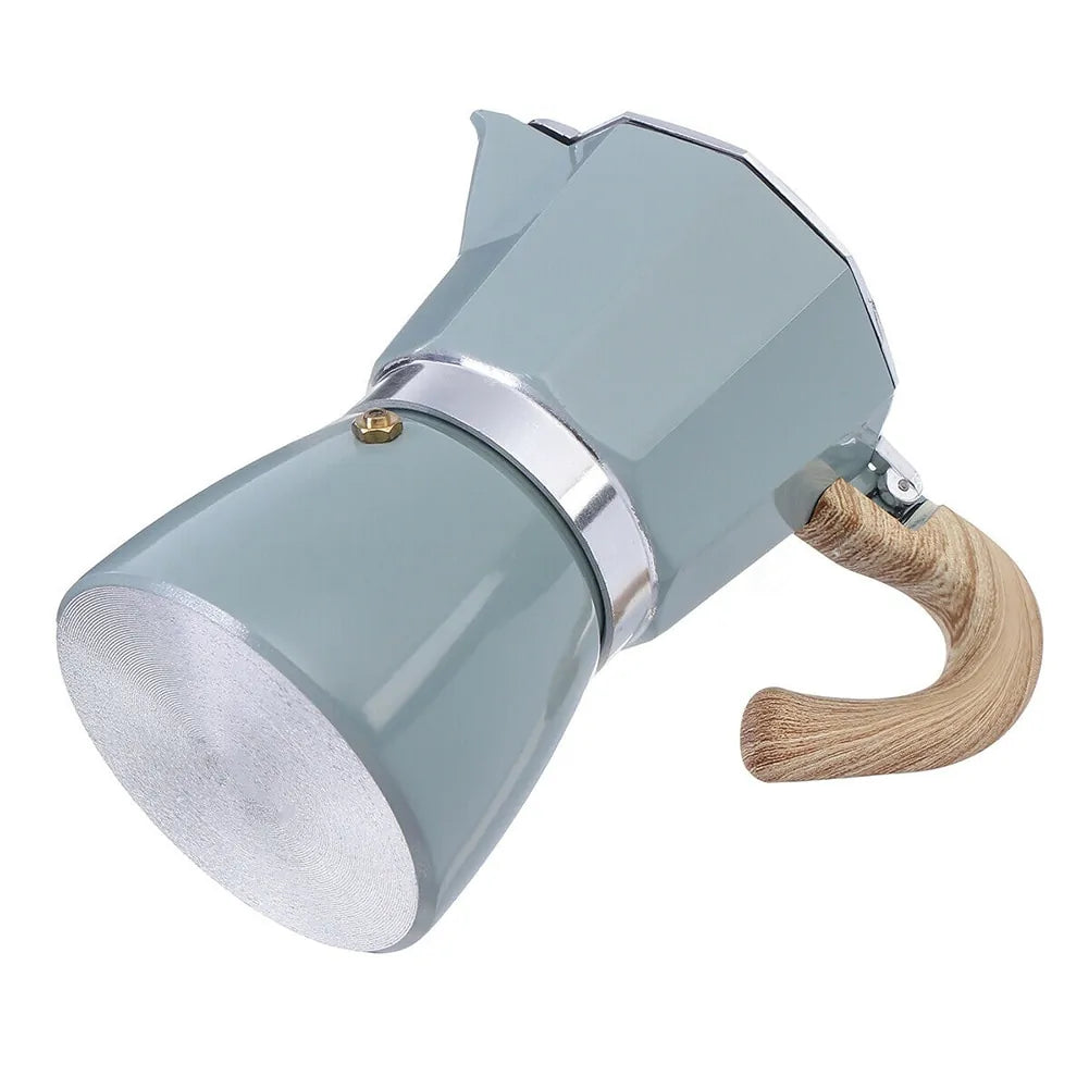 Espressokocher aus Aluminium – 150ml/300ml, Klassisches Mokkakannen-Design für Zuhause & Unterwegs