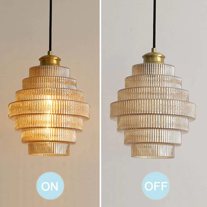 Vintage-Messing-Pendelleuchte in Flaschenform