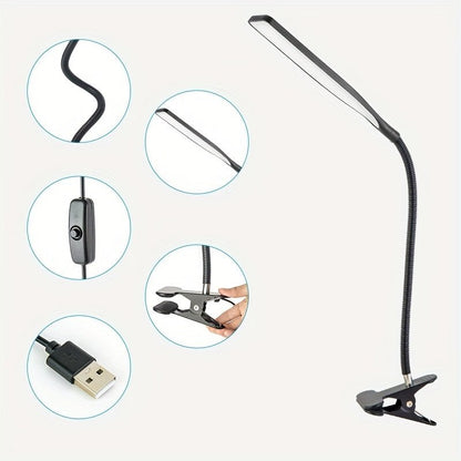 LumiFlex - LED Schreibtischlampe mit Schwanenhals und Klemme