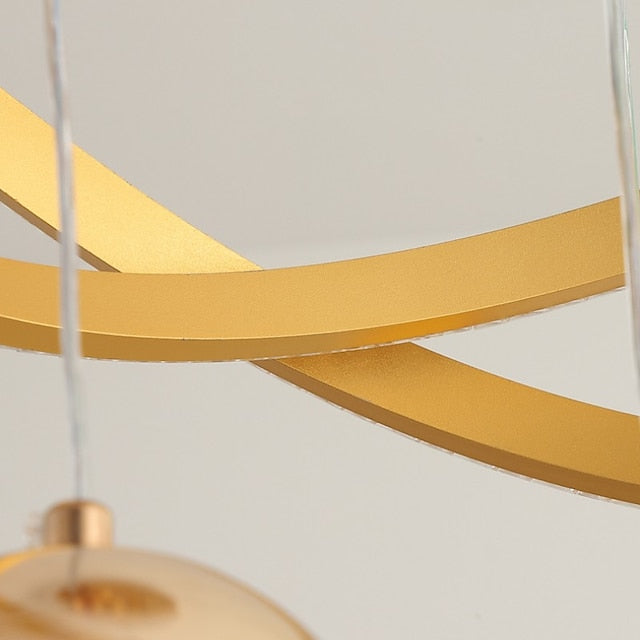 Moderner Cluster Deckenleuchter mit dimmbaren Glaskugeln – Kronleuchter für Esszimmer und Wohnzimmer