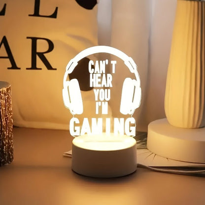 GamingGlow - Mini-LED-Tischlampe mit USB-Ladung für das Spielzimmer