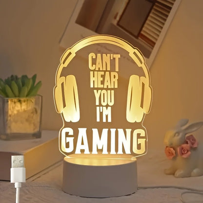 GamingGlow - Mini-LED-Tischlampe mit USB-Ladung für das Spielzimmer