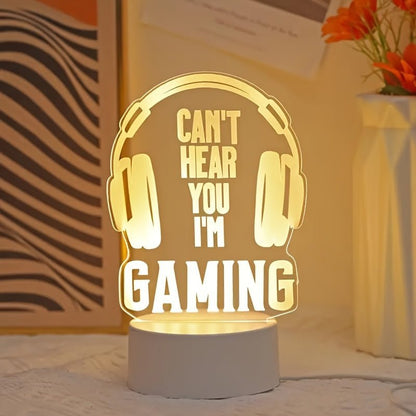 GamingGlow - Mini-LED-Tischlampe mit USB-Ladung für das Spielzimmer