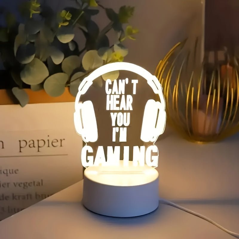 GamingGlow - Mini-LED-Tischlampe mit USB-Ladung für das Spielzimmer