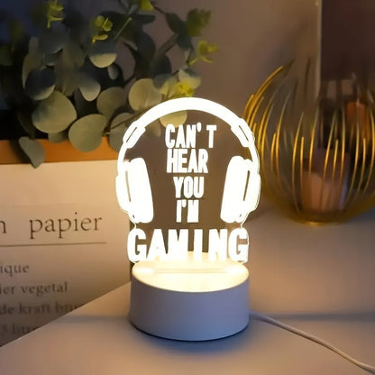 GamingGlow - Mini-LED-Tischlampe mit USB-Ladung für das Spielzimmer