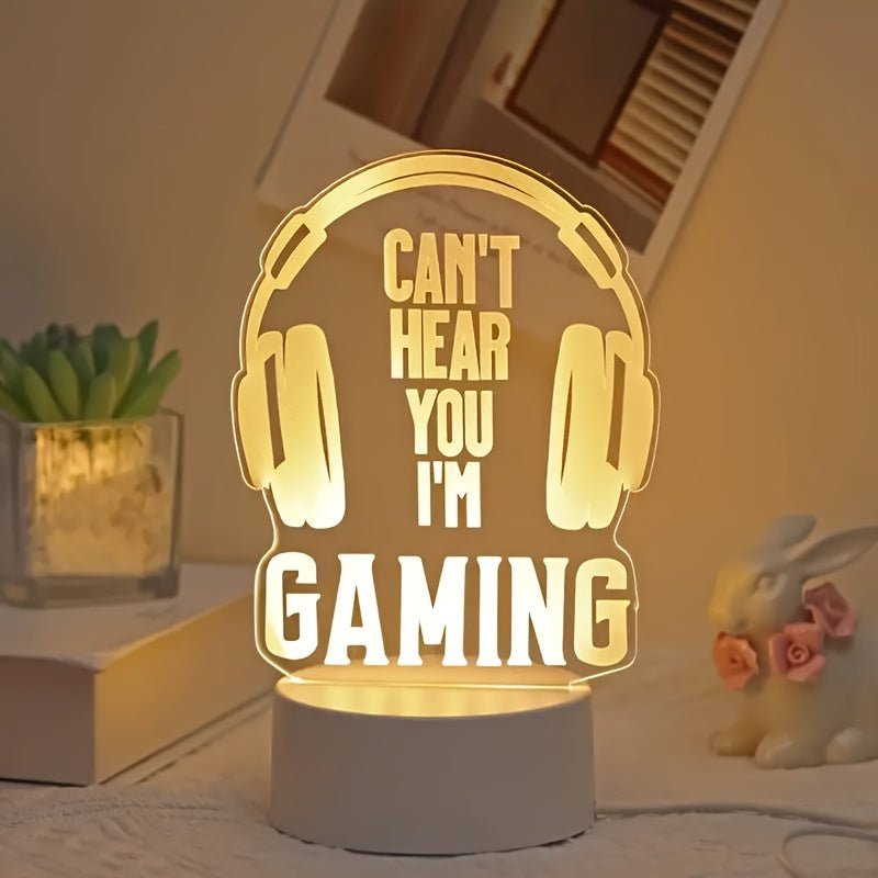 GamingGlow - Mini-LED-Tischlampe mit USB-Ladung für das Spielzimmer