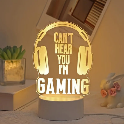 GamingGlow - Mini-LED-Tischlampe mit USB-Ladung für das Spielzimmer