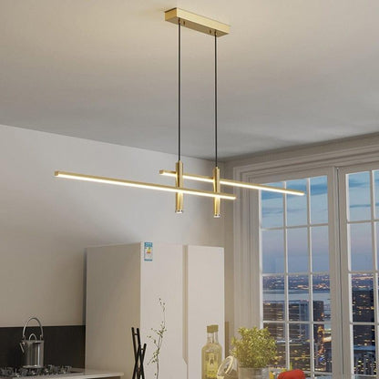 Moderne LED Pendelleuchte für Esszimmer, Küche oder Büro – Minimalistisches Hängelampen-Design mit direkter & indirekter Beleuchtung