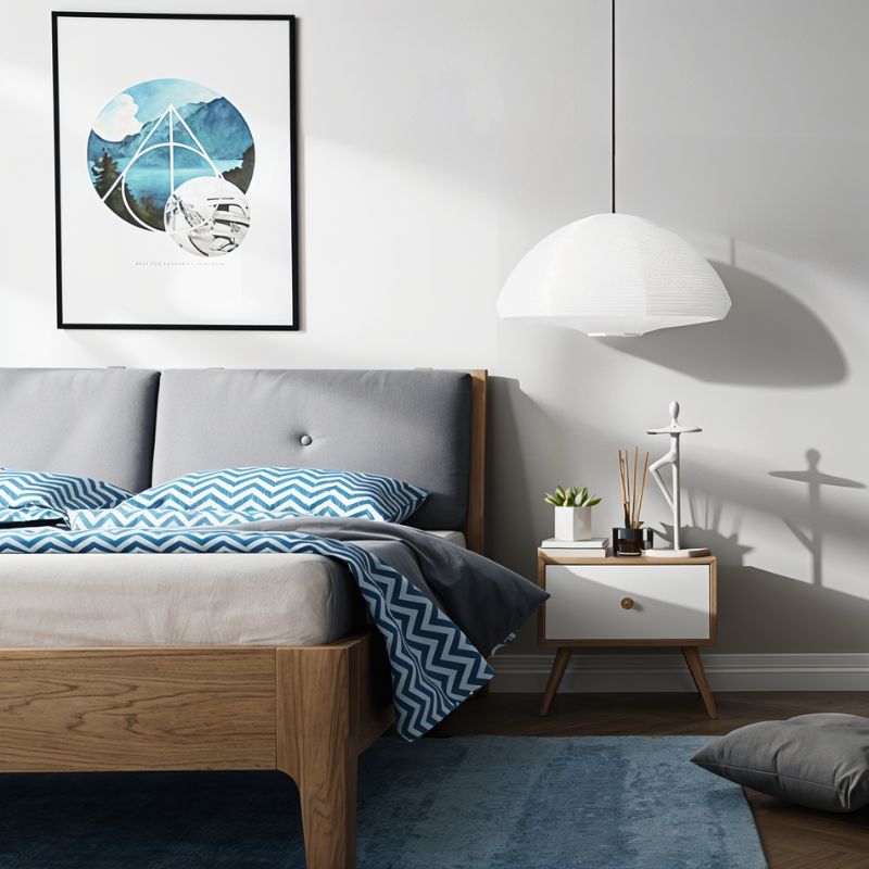 Elegante Pendelleuchte mit gestreiftem Glas – Designerlampe für Esszimmer, Wohnzimmer oder Schlafzimmer