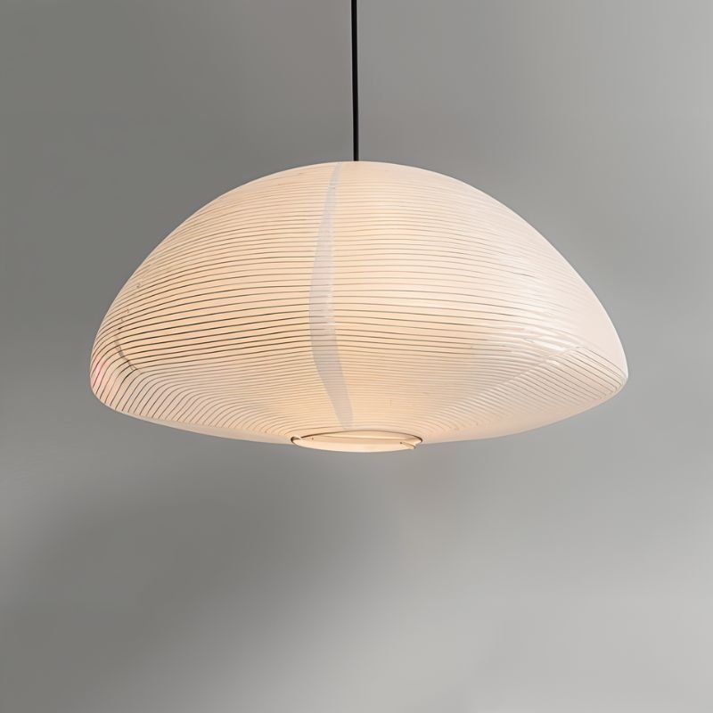Elegante Pendelleuchte mit gestreiftem Glas – Designerlampe für Esszimmer, Wohnzimmer oder Schlafzimmer