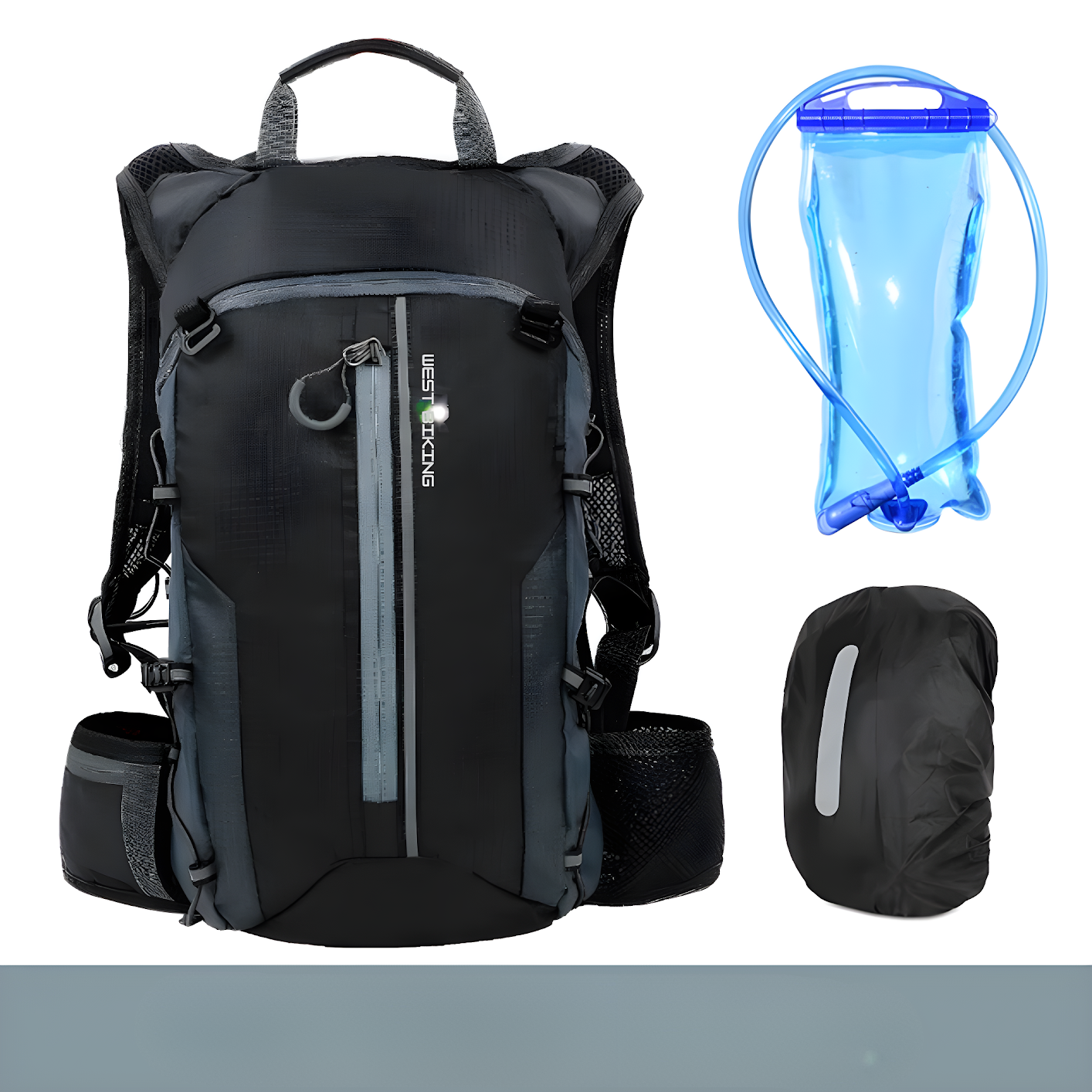 Multifunktionaler Trinkrucksack mit 10L Volumen & integriertem Hydrationssystem – Wasserdichter Outdoor-Rucksack für Radfahren, Wandern & Reisen