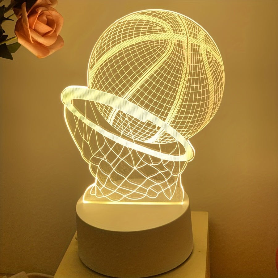 3D Basketball LED-Tischlampe - USB mit LED Dekorationsbeleuchtung