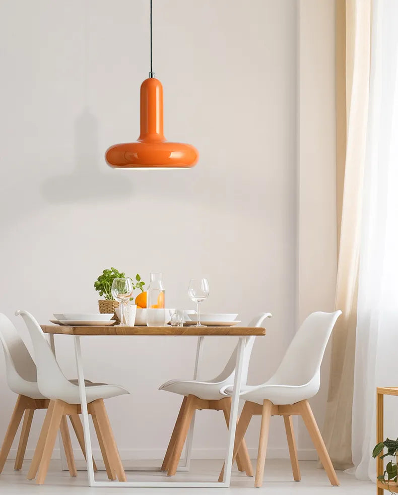 Retro Pendelleuchte im modernen Design für Küche, Esszimmer oder Wohnzimmer – Verspielte Hängelampe mit Vintage-Touch