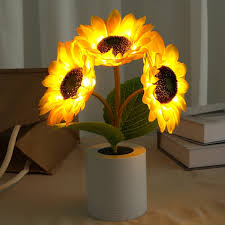 LED Sonnenblumen Tischlampe – Natur-inspirierte Dekoration mit warmem, stimmungsvollem Licht