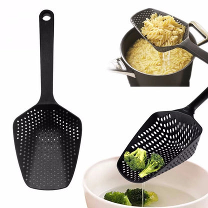 Multifunktionaler Küchenlöffel mit Siebfunktion – Ideal zum Abseihen von Gemüse, Nudeln & mehr