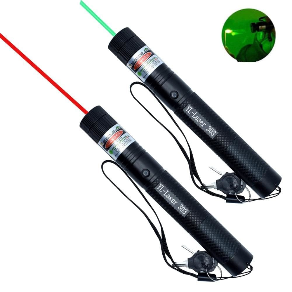Multifunktionaler Präzisions‑Laserpointer mit Muster‑Aufsätzen & Sicherheitsverschluss