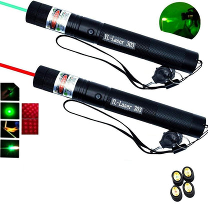 Multifunktionaler Präzisions‑Laserpointer mit Muster‑Aufsätzen & Sicherheitsverschluss
