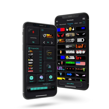 Programmierbares LED‑Display mit Bluetooth‑Steuerung & IP66‑Schutz – 64×20 Pixel für Auto & Indoor