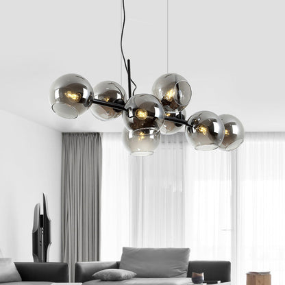 Moderne Pendelleuchte im Molekül-Design – Industrielle Glas-Deckenlampe für Esszimmer, Loft & Wohnzimmer