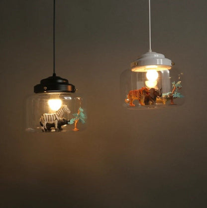 Little Zoo | Hanglamp Met Glazen Kap