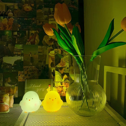 Rustikale LED-Kükenlampe -Tischlampe mit augenfreundlichem Licht