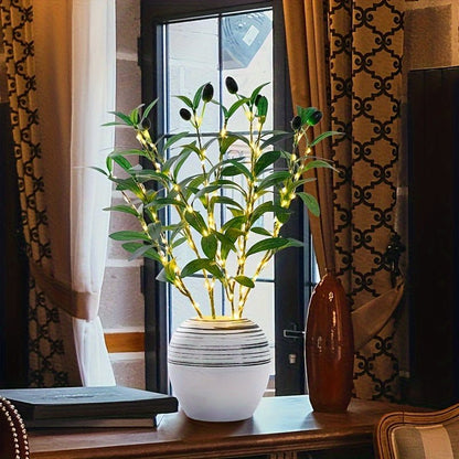 LumiTak - Olijftak LED Tischlampe Dekorativ