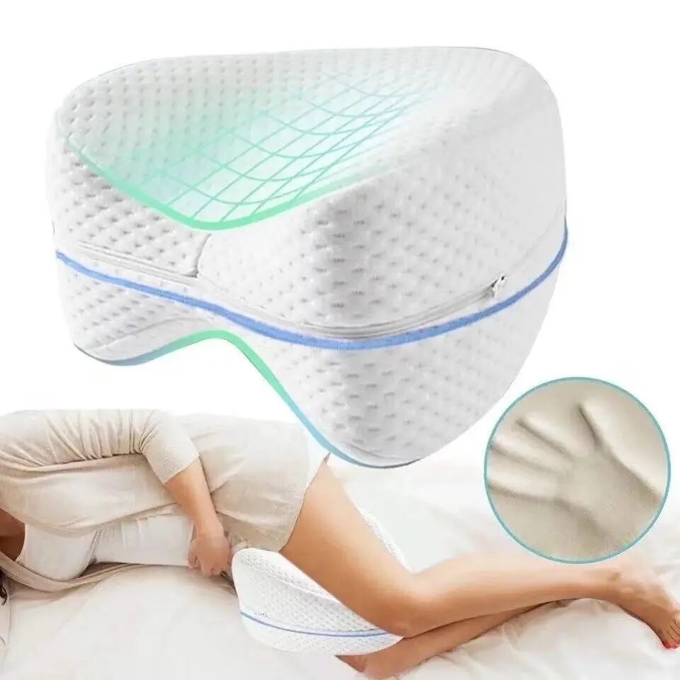 Orthopädisches Beinkissen aus Memory Foam – Ergonomisches Kniekissen zur Schmerzlinderung & besseren Schlafhaltung
