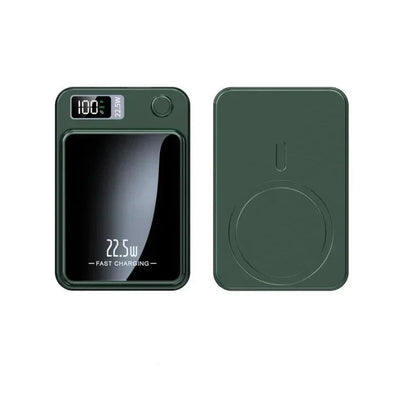 Magnetische Wireless Powerbank 5000mAh – 22.5W Schnellladegerät mit Display & USB-C/PD Unterstützung für unterwegs