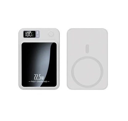 Magnetische Wireless Powerbank 5000mAh – 22.5W Schnellladegerät mit Display & USB-C/PD Unterstützung für unterwegs