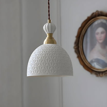 FleurBrass Light - Moderne Japanische Transparente Hängelampe