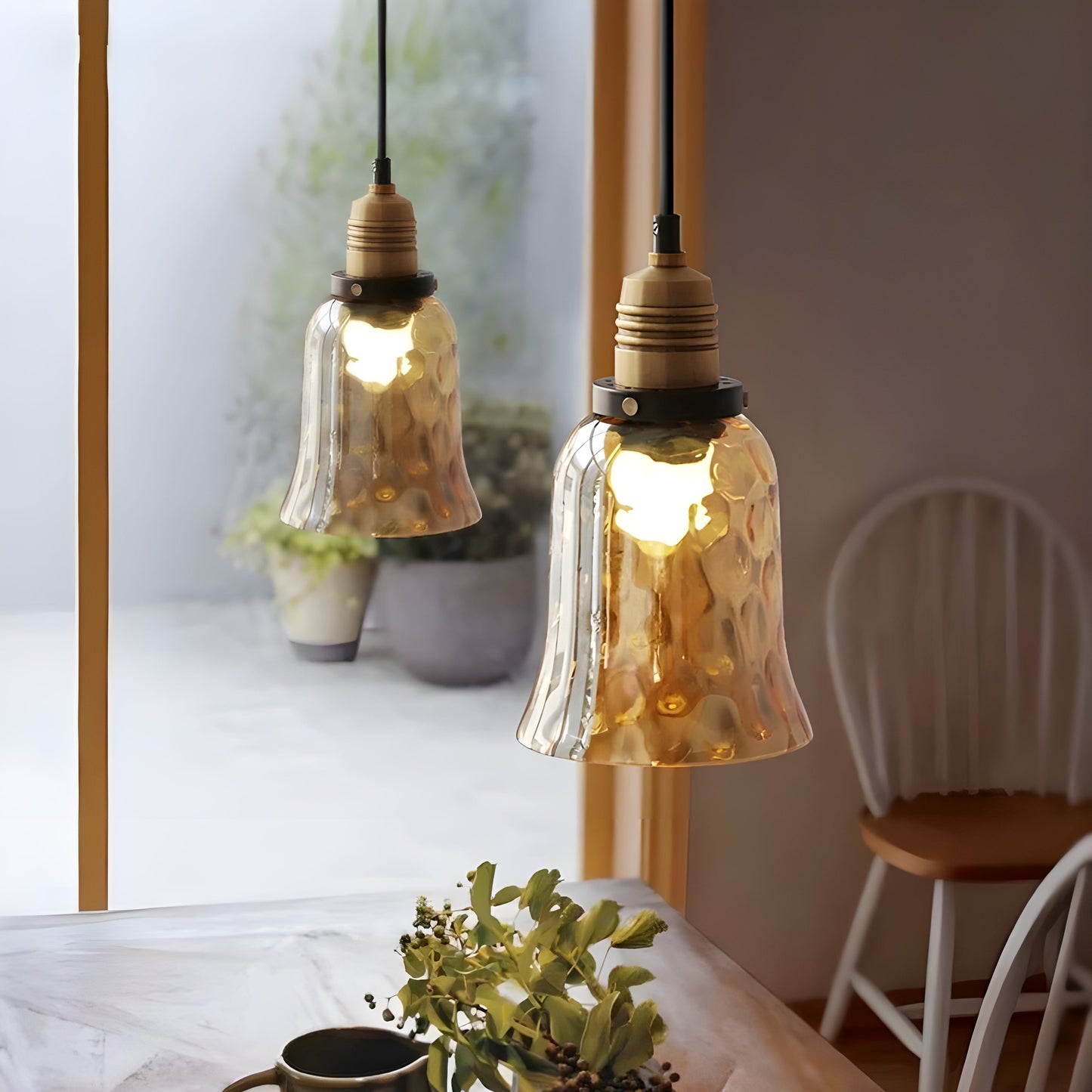 AmberLuxe Light – Industrielle Loft-Stil LED Pendelleuchte