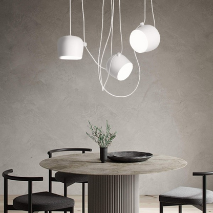 Modernes Eisendesign, E27-Sockel, LED-kompatibel, halb bündig montiert, Metallschirm oben/unten, 220-240V, 40W, CCC/CE-zertifiziert, schwarz/weiß