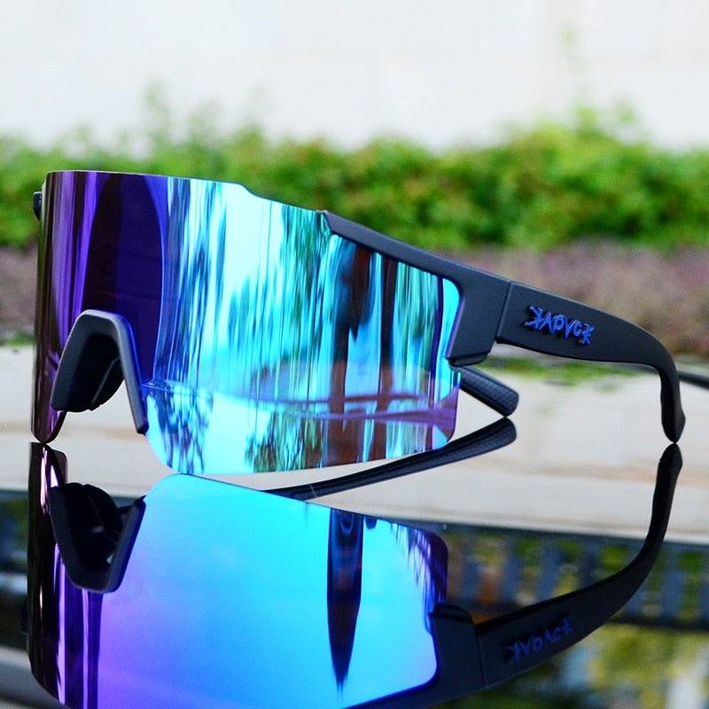 Verspiegelte Sport- & Radsportbrille – UV-Schutz, Nahtloses Design & Anpassbarer Sitz
