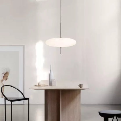 Minimalistische Pendelleuchte „UFO Style“ – Moderne Hängelampe in Schwarz-Weiß für Esstisch, Küche oder Büro