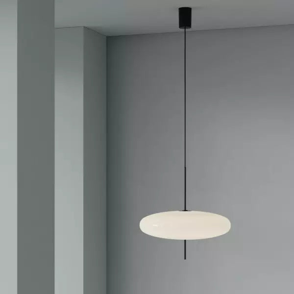 Minimalistische Pendelleuchte „UFO Style“ – Moderne Hängelampe in Schwarz-Weiß für Esstisch, Küche oder Büro