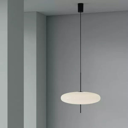 Minimalistische Pendelleuchte „UFO Style“ – Moderne Hängelampe in Schwarz-Weiß für Esstisch, Küche oder Büro