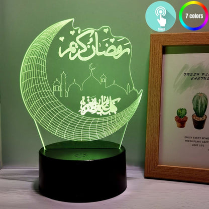 MondPalast - 3D Nachtlicht mit 7 Farben Touch-Bedienung