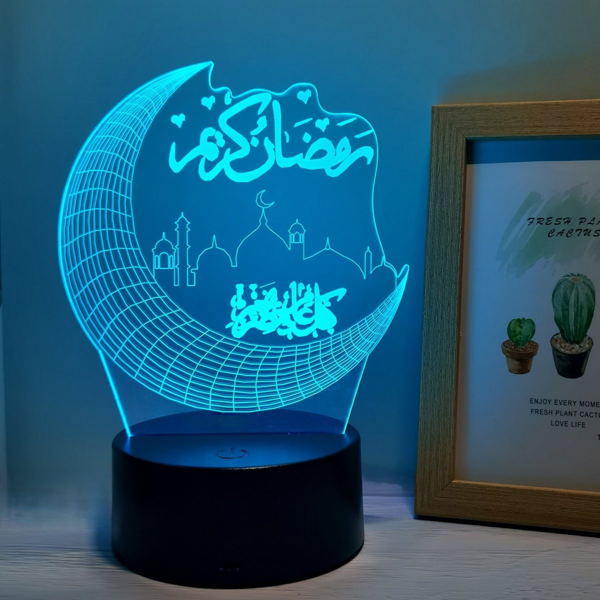 MondPalast - 3D Nachtlicht mit 7 Farben Touch-Bedienung