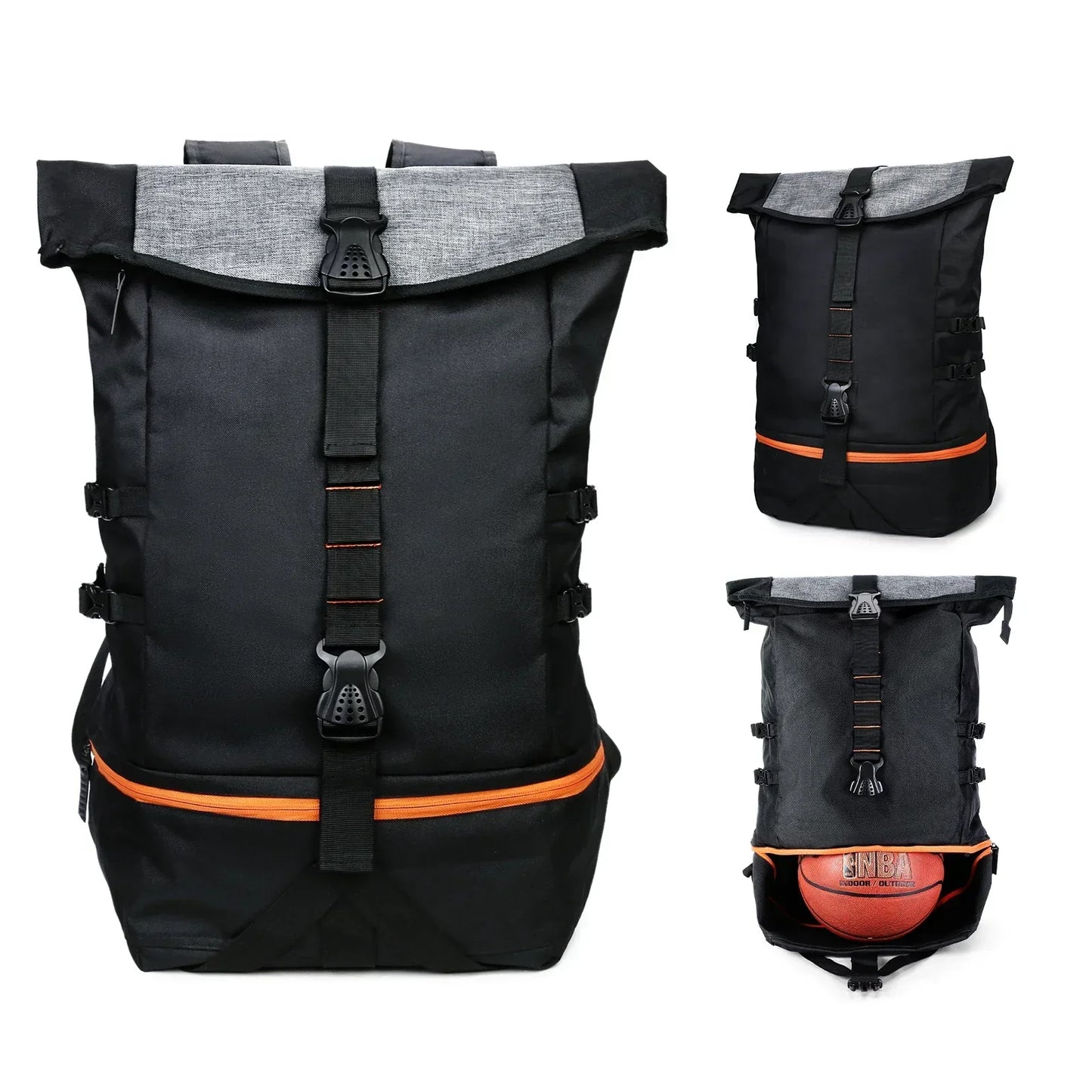 Sportlicher Rucksack mit Schuhfach & Ballfach – Wasserabweisend, 35L Kapazität