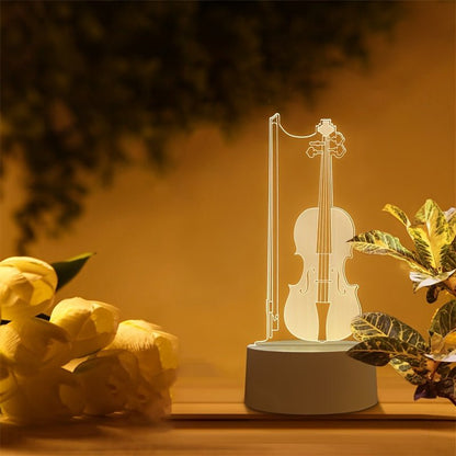 CelloVision LED-Lampe - 3D Illusion Cello LED Tischlampe