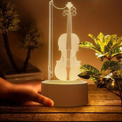 CelloVision LED-Lampe - 3D Illusion Cello LED Tischlampe