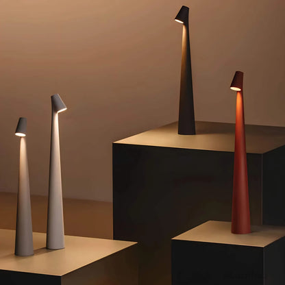 Nordische Minimalistische LED-Tischlampe | Kabellos | Dimmbar | Leselampe | Esszimmerbeleuchtung