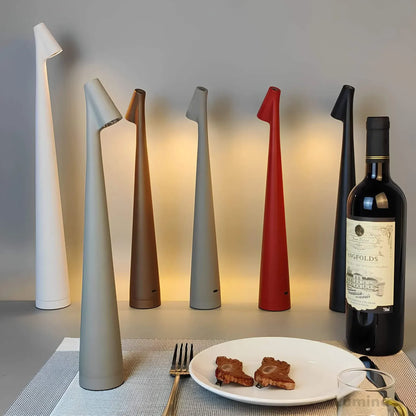 Nordische Minimalistische LED-Tischlampe | Kabellos | Dimmbar | Leselampe | Esszimmerbeleuchtung