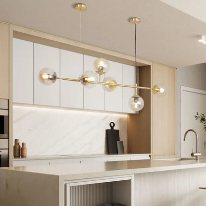 Moderne LED Hängeleuchte mit Glas-Kugeln – Minimalistische Pendellampe für Esszimmer, Küche & Wohnbereich