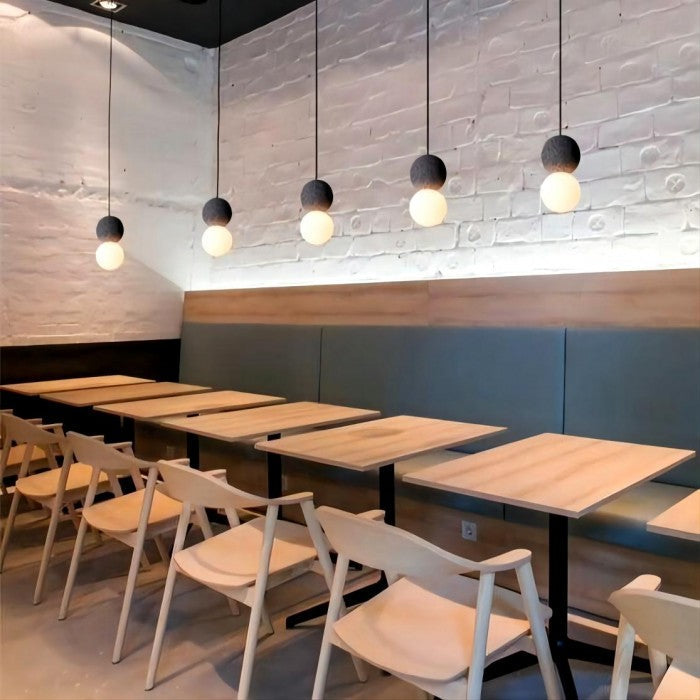 Moderne Pendelleuchte aus Zement