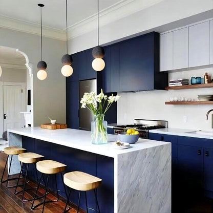 Moderne Pendelleuchte aus Zement